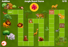 Addition one to ten jungle girl game
