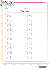  Equivalent fractions
