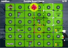 Spelling numbers zombie game