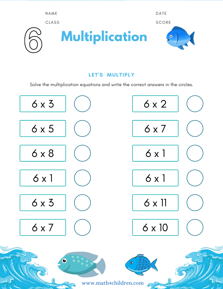 multiplication table worksheet pdf
